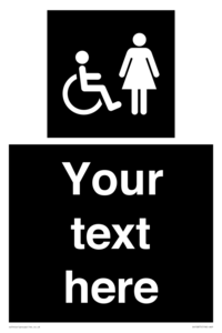 Custom information: black panel disabled and female